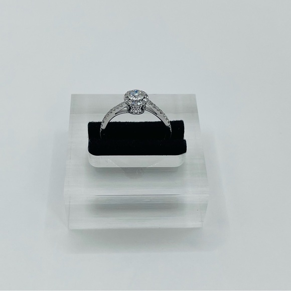 0.50 CT VS1 Lab Diamond Ring 925 Sterling Silver - Picture 3 of 7